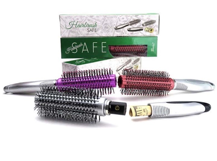 Diversion Safe Hairbrush Secret Storage Compartment Inside Handle Keep $ Safe