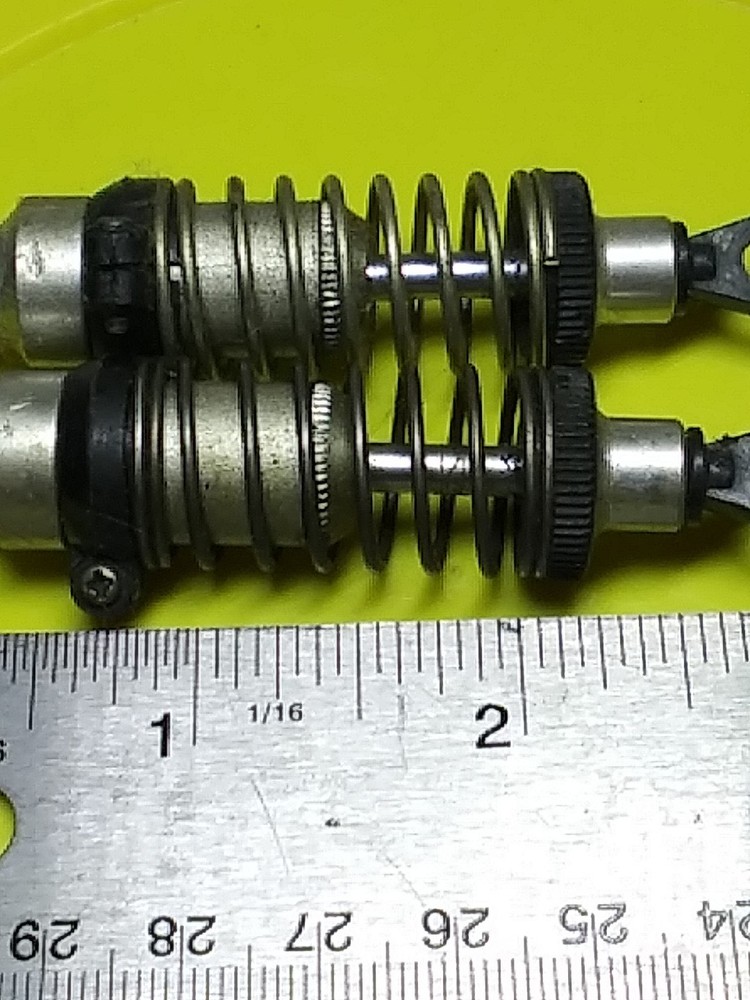Rc kyosho Front shock pair unknown Old Used. 2piece