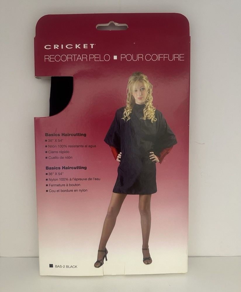 Cricket Basics Microfiber Haircutting Cape - Black #5512154