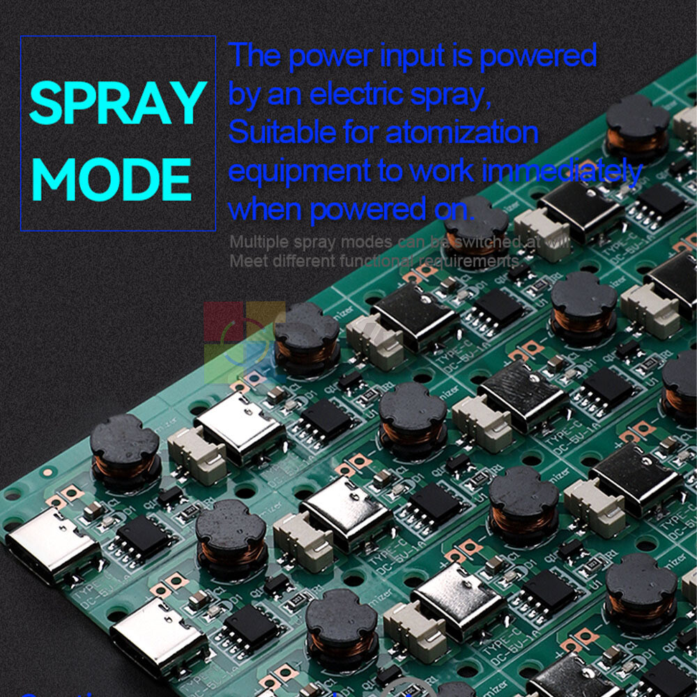 DIY Type-C Ultrasonic Mist Maker Atomizing Module Humidifier With Atomizer Sheet