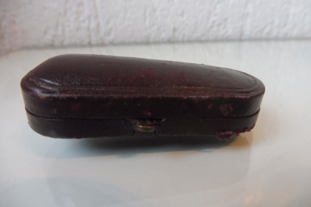 Beautiful Old Cigar Tip, Amber With 800 Silver, With Case