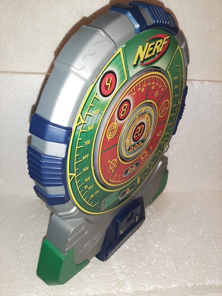 Nerf N-Strike Green Tech Electronic Target & (2) Nerf Tech Target Eliminators