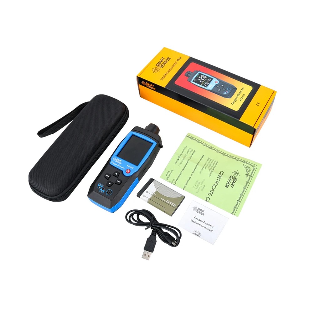 Smart Oxygen Detector Handheld Oxygen O2 Concentration Analyzer Tester Alarm