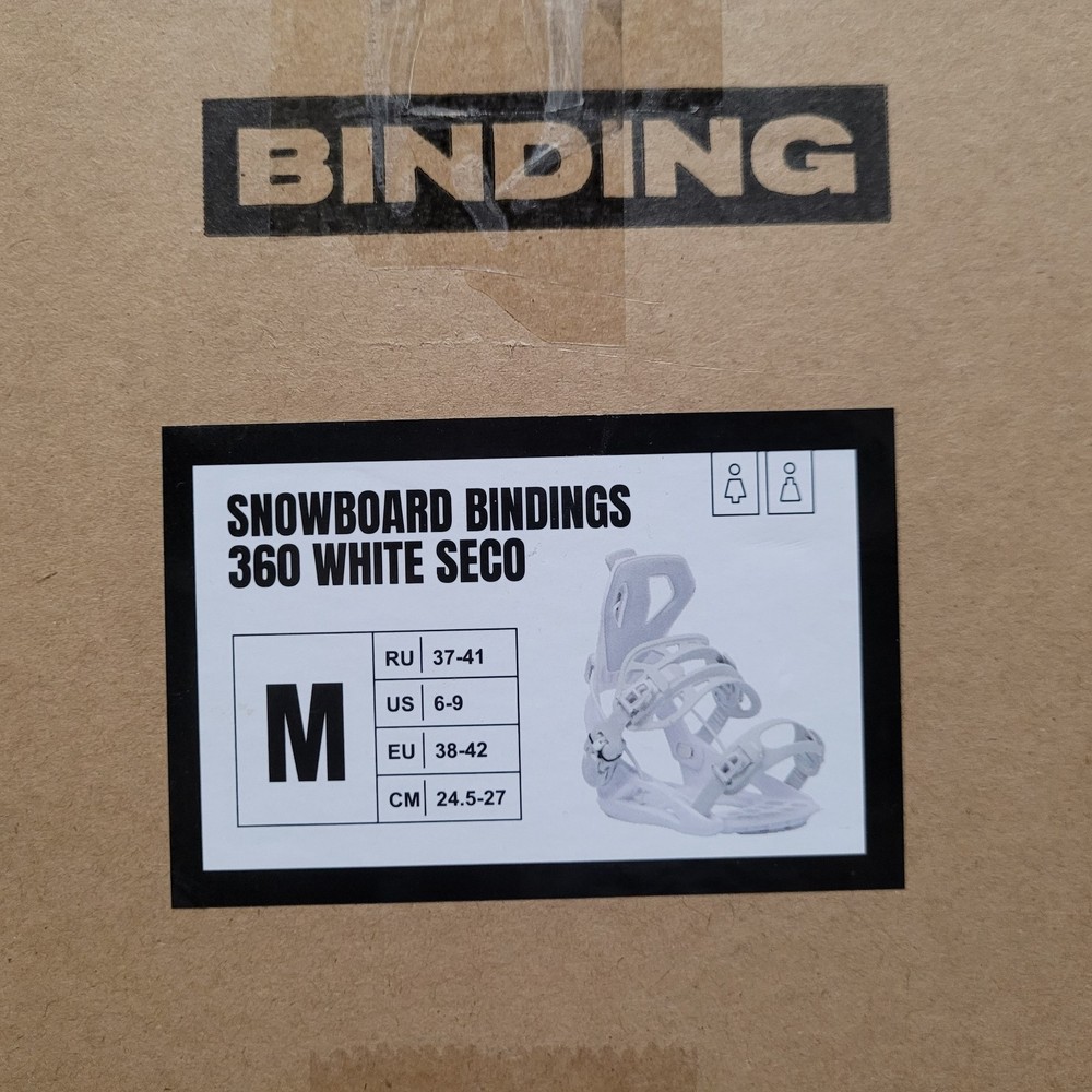 xcman Snowboard 360 Bindings seco white