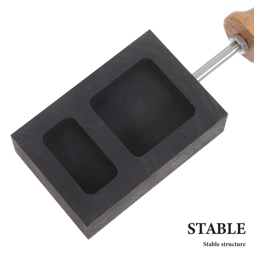 Graphite Ingot Mold For Casting Copper Silver Gold Melting Kit Mold For