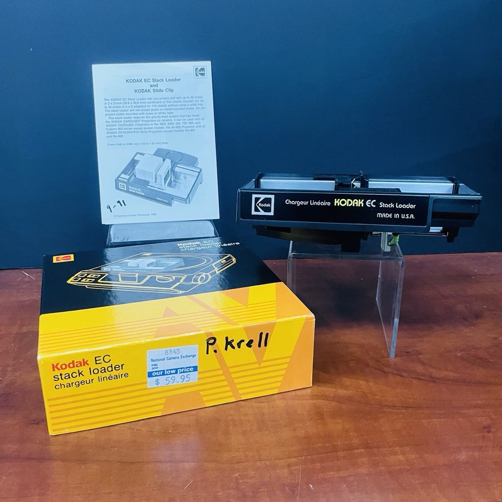 Kodak EC Stack Loader for Carousel Slide Projectors W/Instructions & Box
