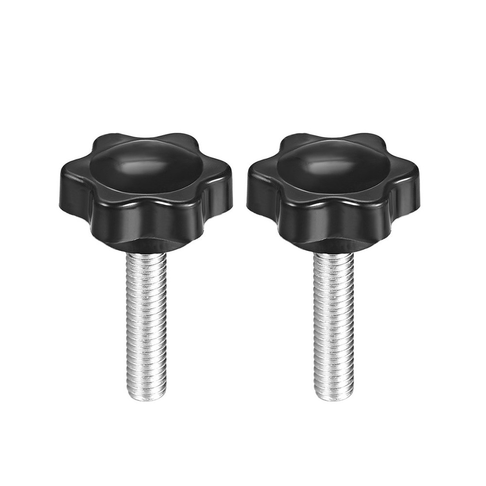 M6 ×26mm Male Threaded Star Screw Knobs Lock Handle 2pcs