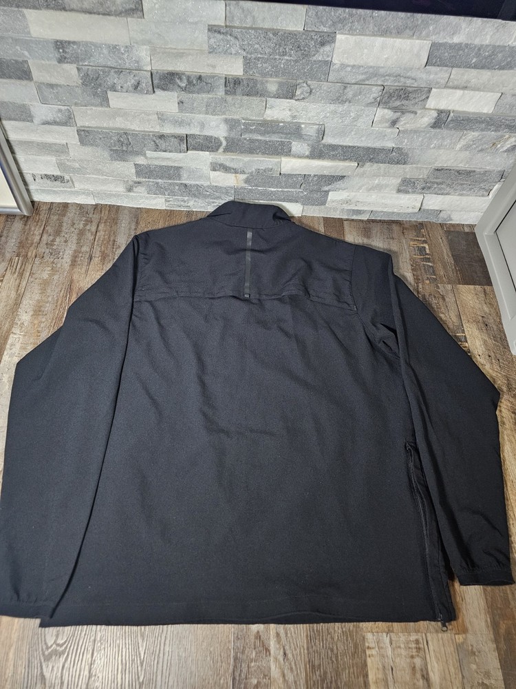 Three Sixty Six Dryfit 1/4 Zip Golf Pullover Pocket Side Zip Men L Black