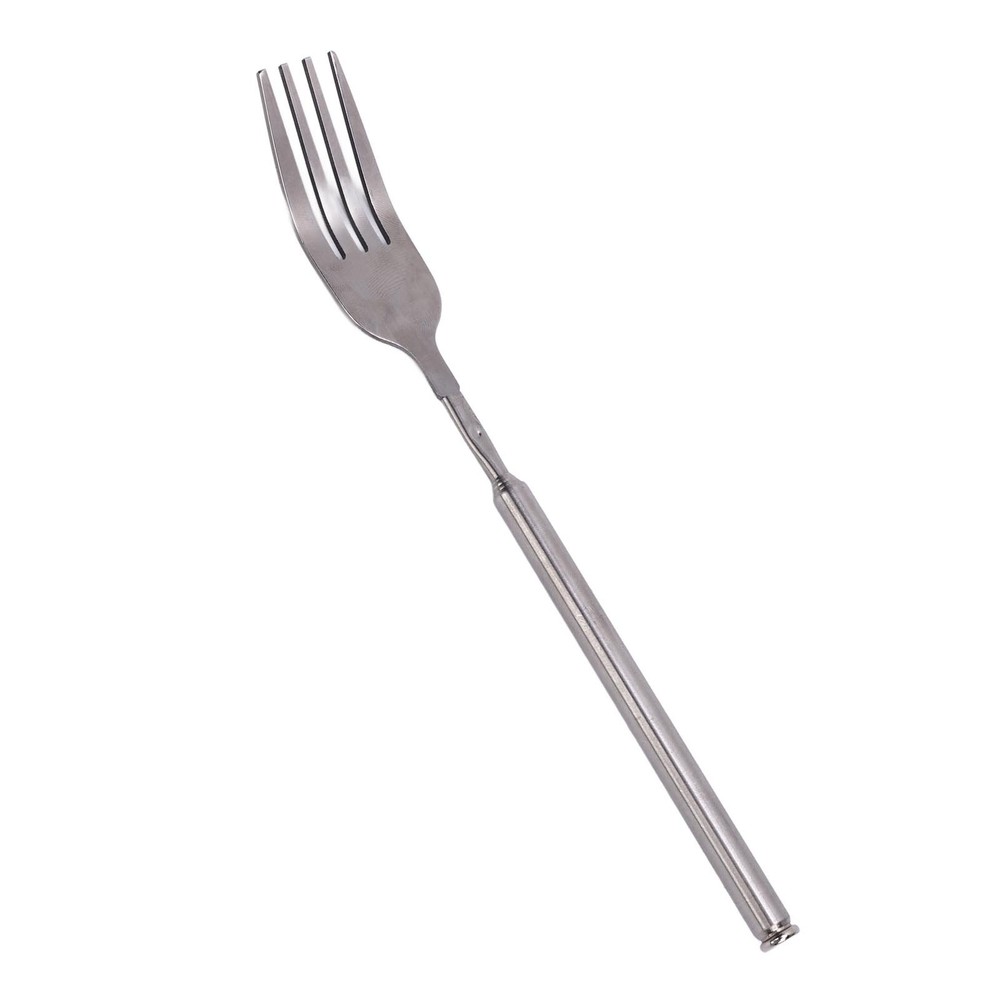 Extendable Fork Stainless Steel Long Handle Portable Telescopic Fork For BBQ WT
