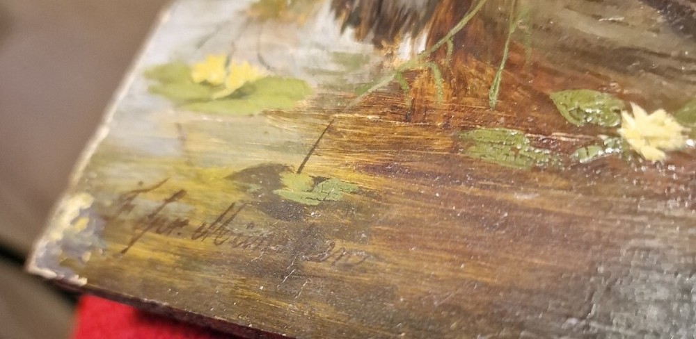 Painting on wood, Munich