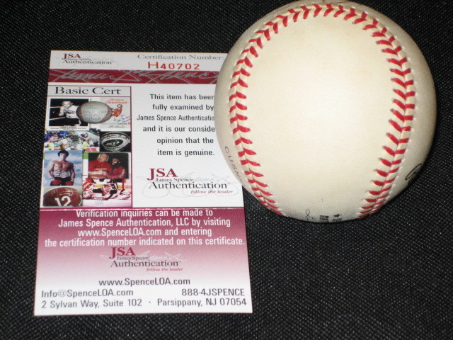 CLIFF FLOYD METS SIGNED AUTOGRAPHED CERTIFIED AUTHENTIC ONL BASEBALL JSA