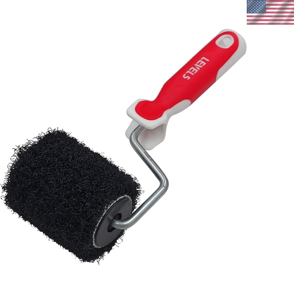 High-Performance 4" Drywall Compound Roller with Comfortable Grip for Easy Use