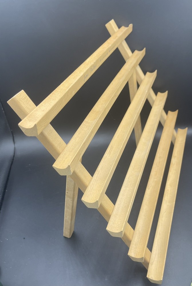 June Tailor Folding Thread Bobben Holder 6 Rack Wooden. 30-100+ Spools