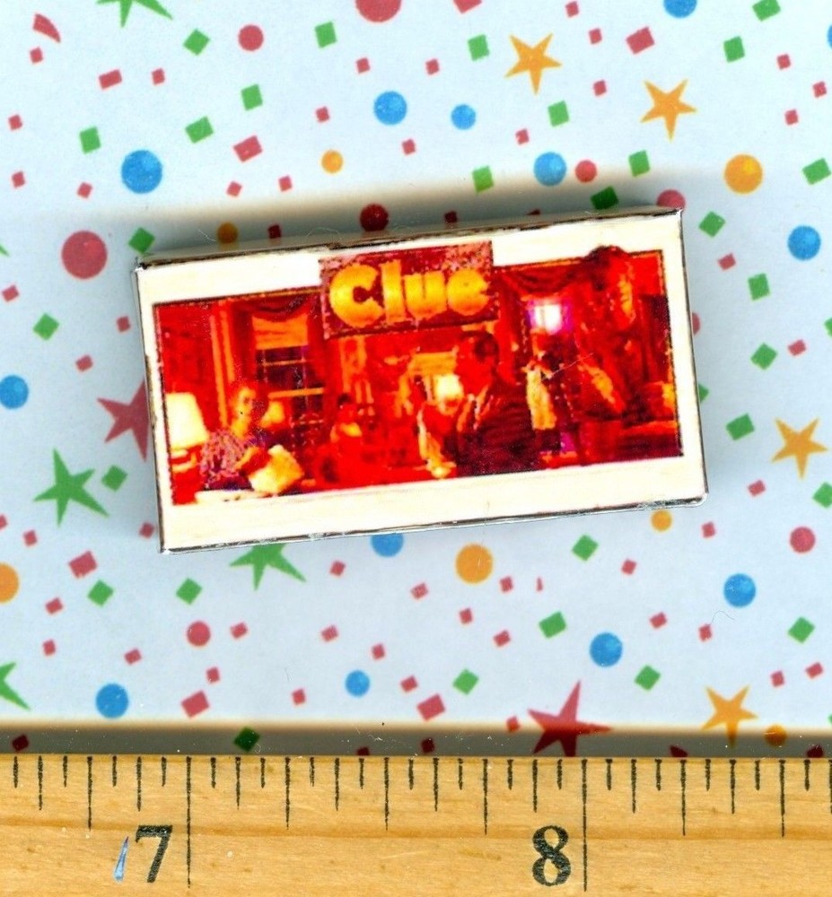 Dollhouse Miniature Size Board Game CLUE Box