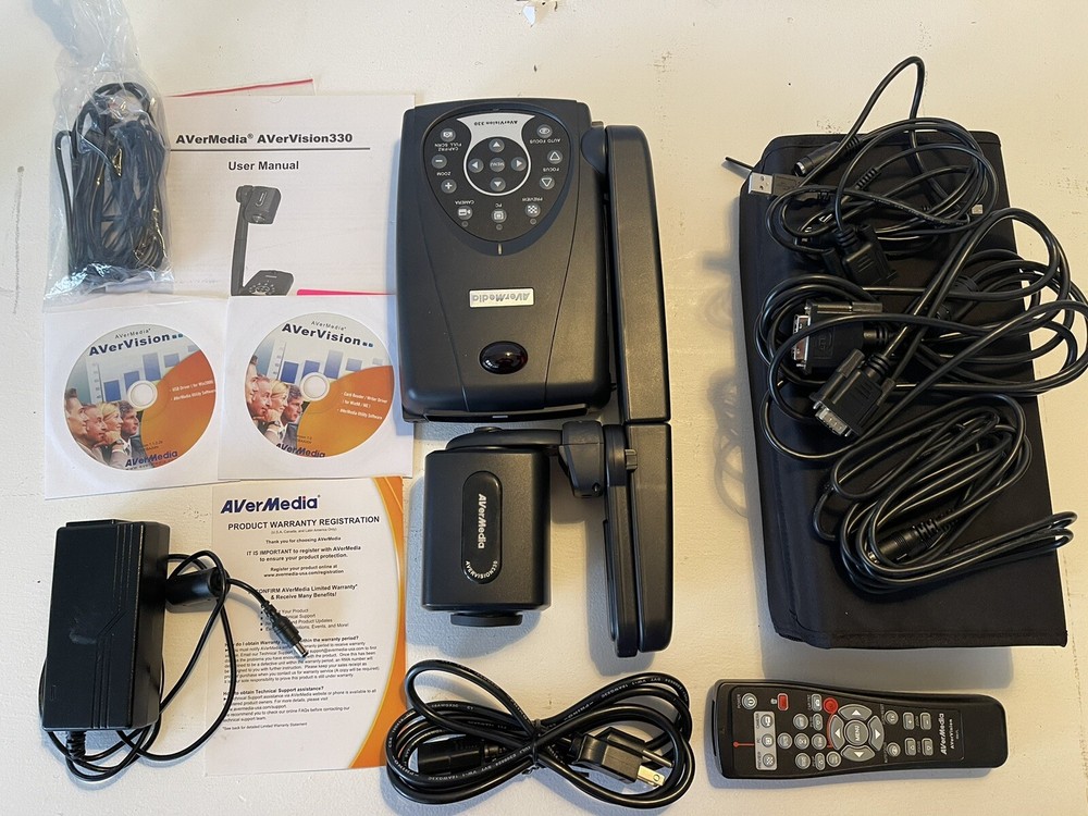 AVERMEDIA AVERVISION 330 PORTABLE DOCUMENT CAMERA PROJECTOR with Carrying case