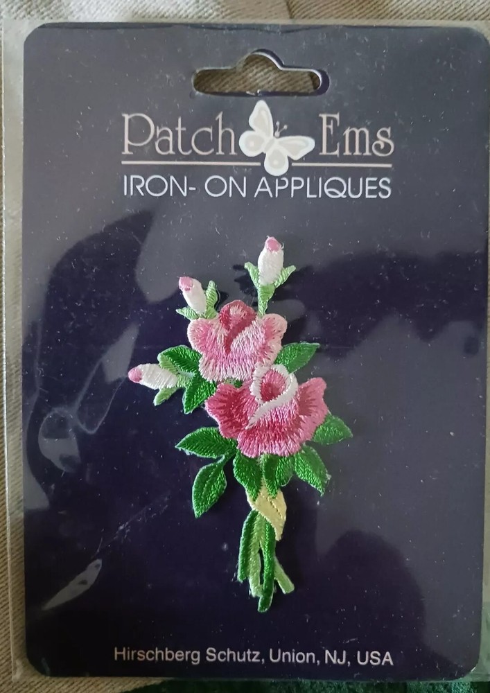 Patch Ems Iron On Applique  Rose Bouquet