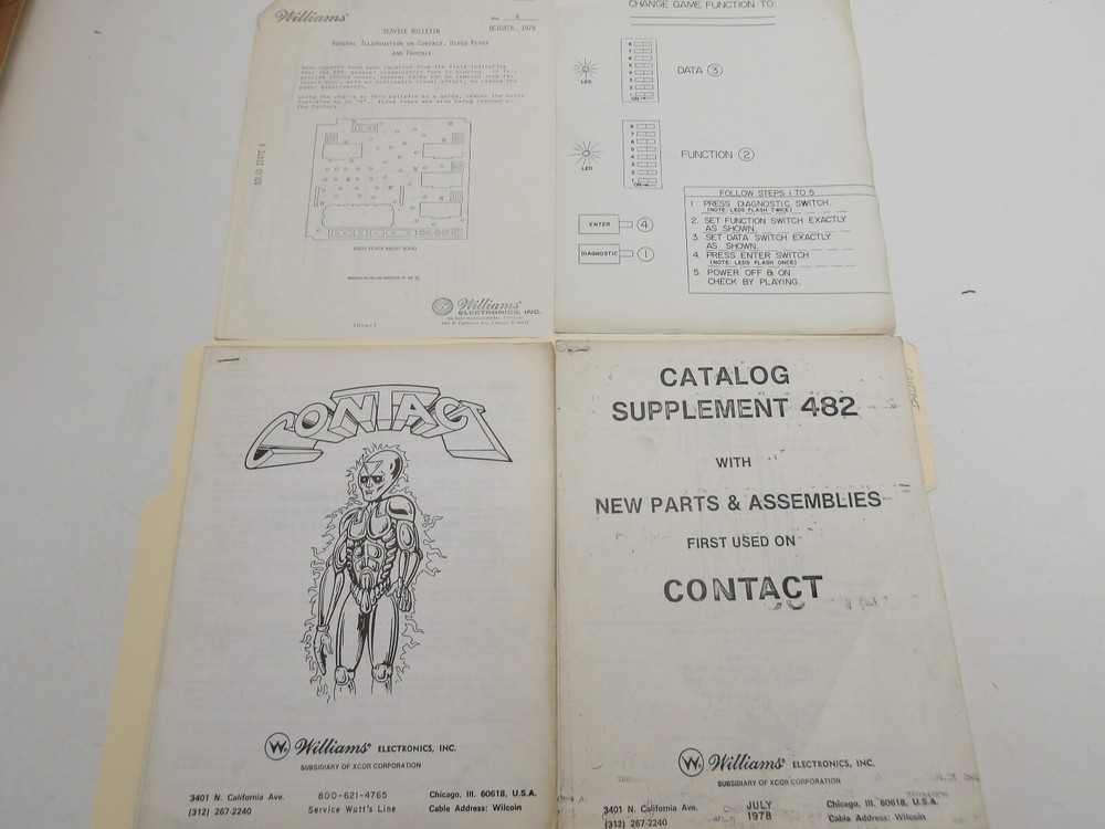 Williams: Contact - Manual, Supplement 482 + MORE