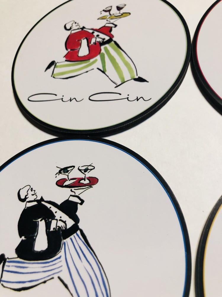 Rosanna Cheers Darling 4 Pc Coaster Set
