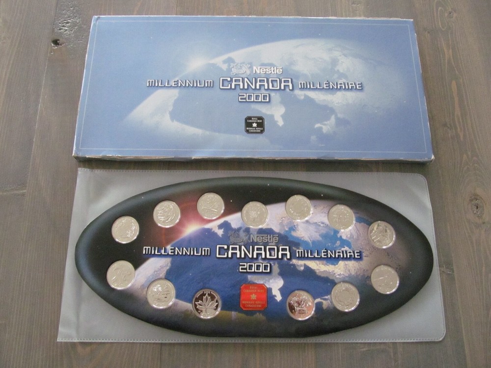 Nestle Millenium Canada Royal Canadian Mint Coin Set Limited 2000