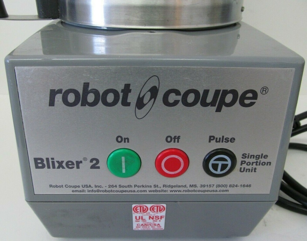 Robot Coupe Blixer 2 Food Processor Single Portion Unit w/ Lid