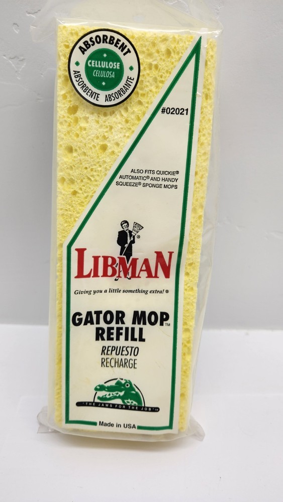 Libman Gator Mop Refill Wing Nut Replacement NEW Vintage 2000 NOS Cleaner