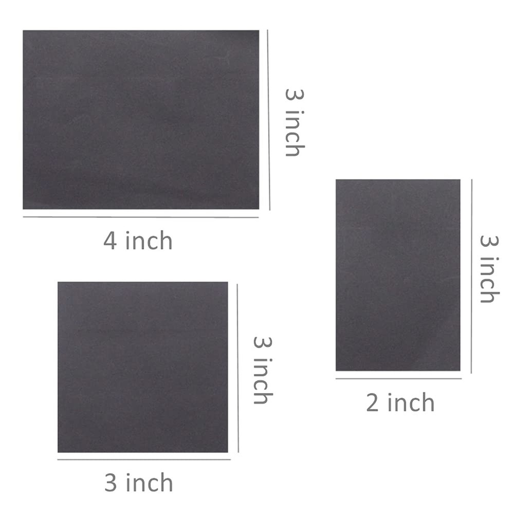 Black Sticky Notes Self-Stick Note Pads Easy to Post for Office, School, Home...