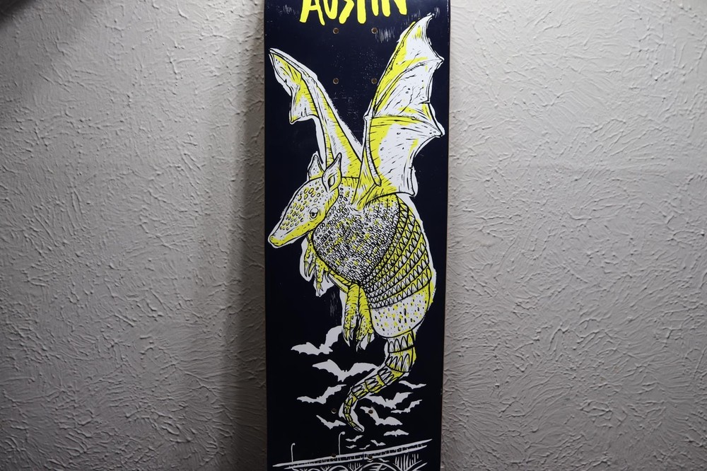 2014 X-Games Austin Skateboard Deck 8" Flying Armadillo
