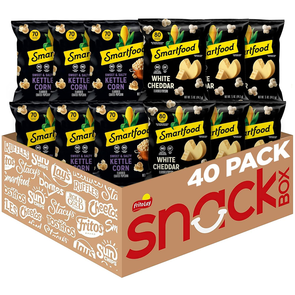 Popcorn, Variety Pack, 0.5 Ounce (Pack of 40)