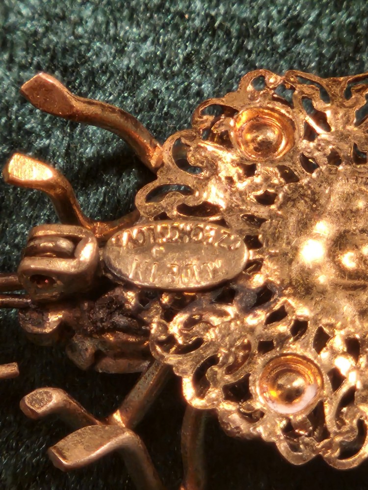 Czechoslovakian Spider Brooch