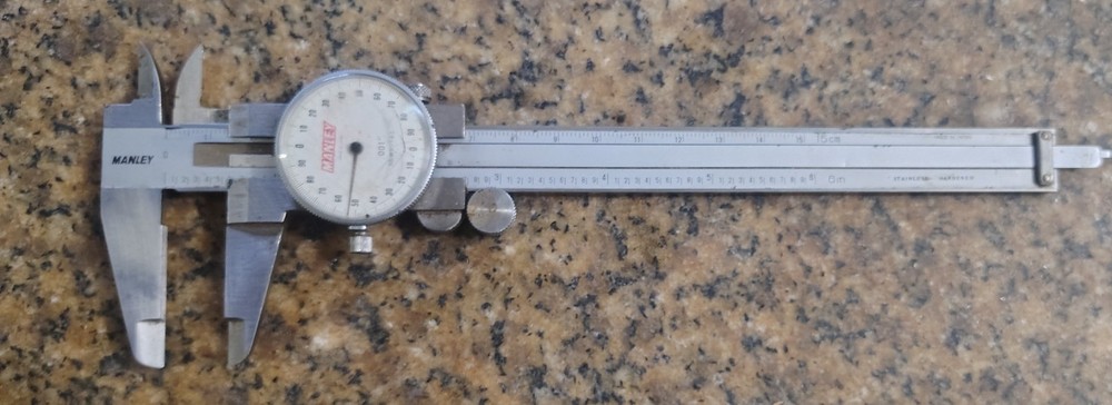 🗽VINTAGE MANLEY 6" DIAL CALIPER
