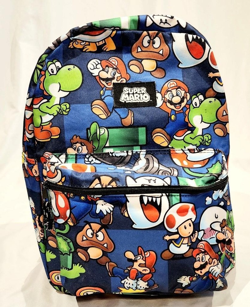 Kids Super Mario Backpack 16" - Excellent Condition
