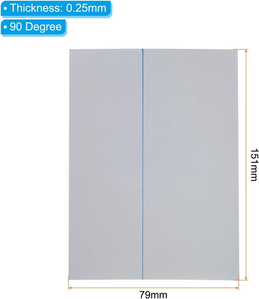 PATIKIL 6.5" Polarized Film Sheets, 2 Pack Adhesive Polarizer Linear Polarizing