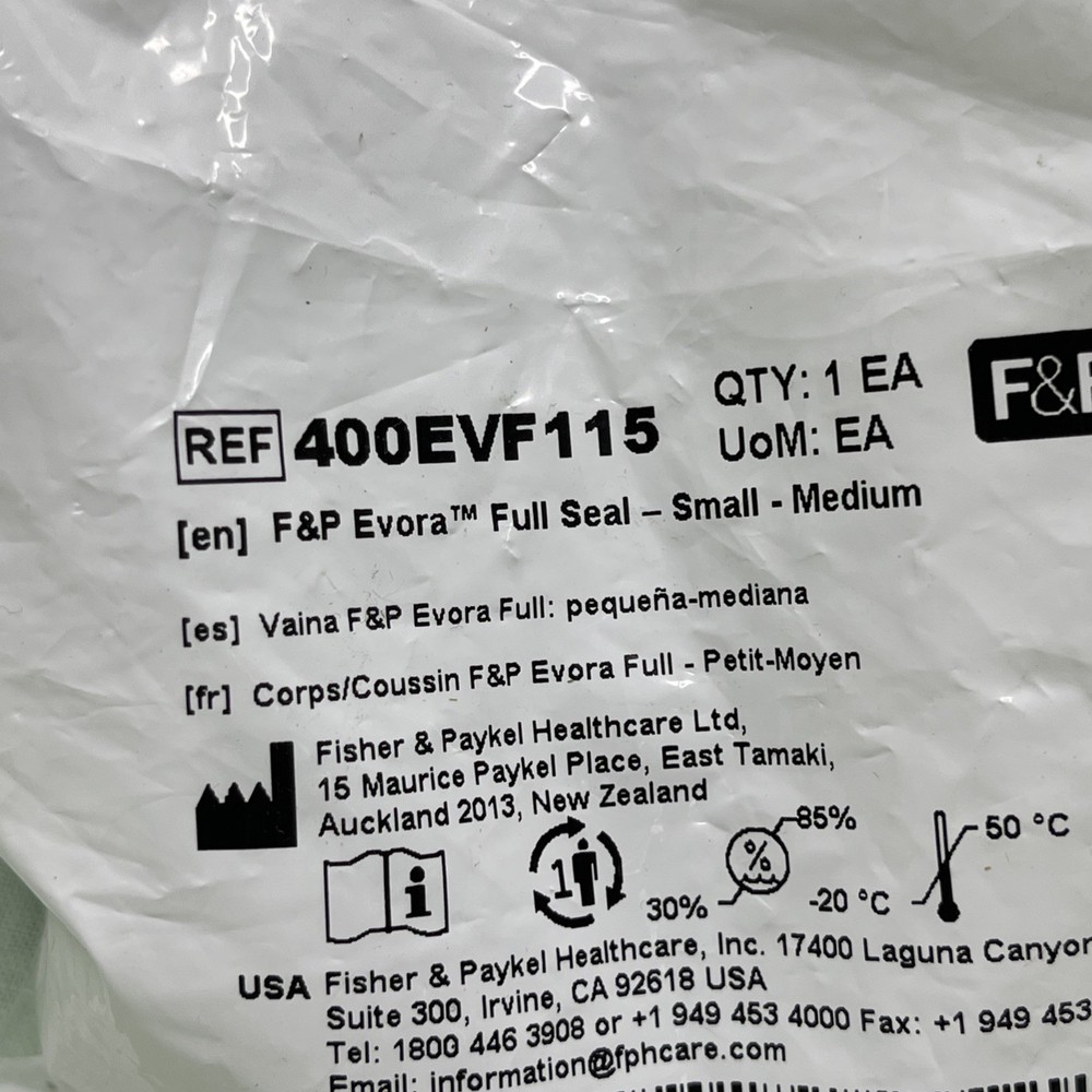 F&P Evora Full Face Replacement Cushion 400EVF115 Small Medium Sealed
