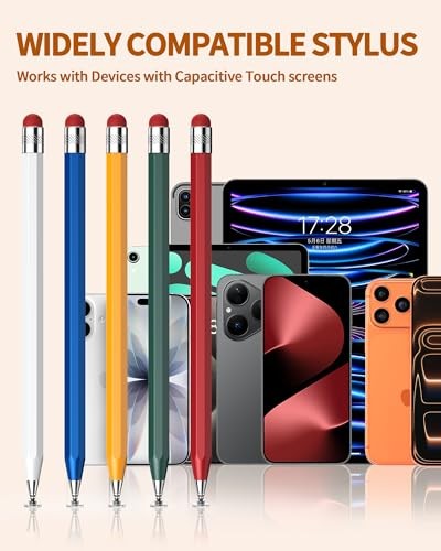 5 PCS Stylus Pen for Touchscreen,Octagonal Retro Design,Stylus Pen High