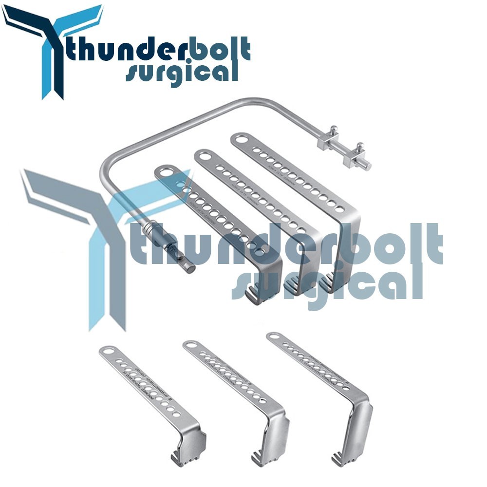 Surgical Charnley Hip Retractor Set With Locking Frame