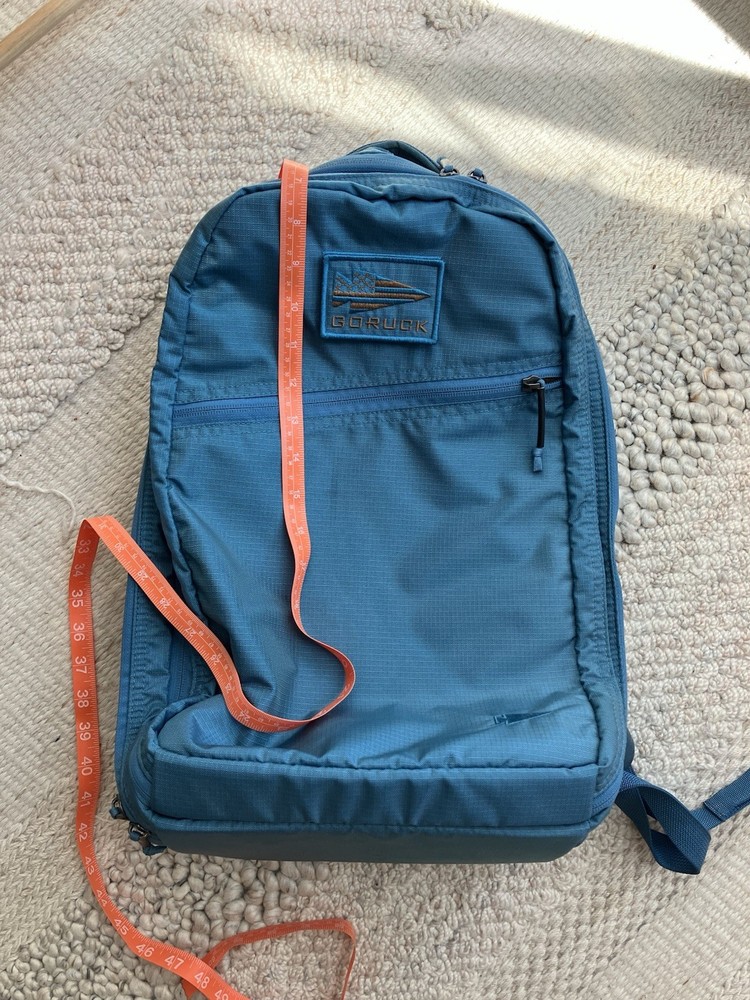Goruck 18L Bullet Double Compartment (DC) Ripstop Robic backpack blue