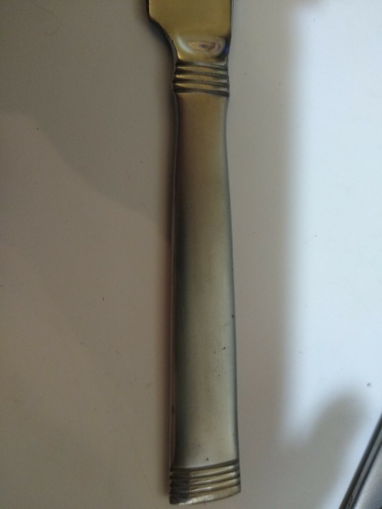 International Palisades Frost Stainless Dinner Knife solid handled