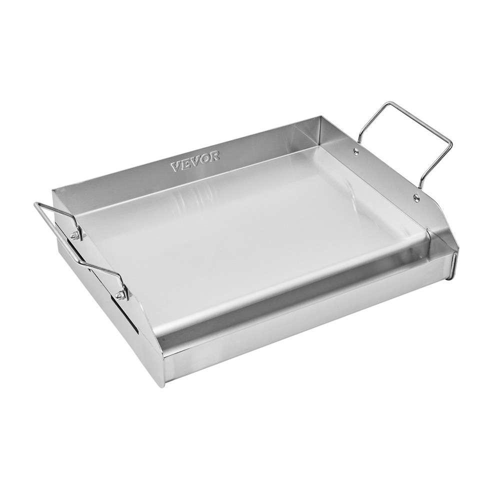Stainless Steel Griddle 17x13 inch Universal Flat Top Rectangular Plate Ga