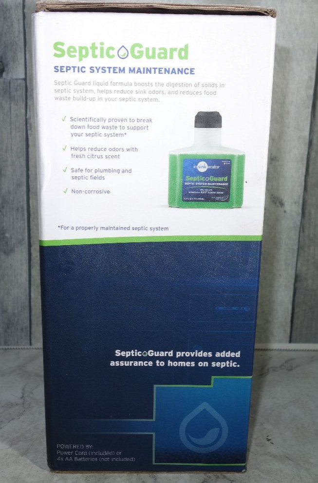 InSinkErator Boost Injection System Septic Guard Solution Kit Disposal Treatment