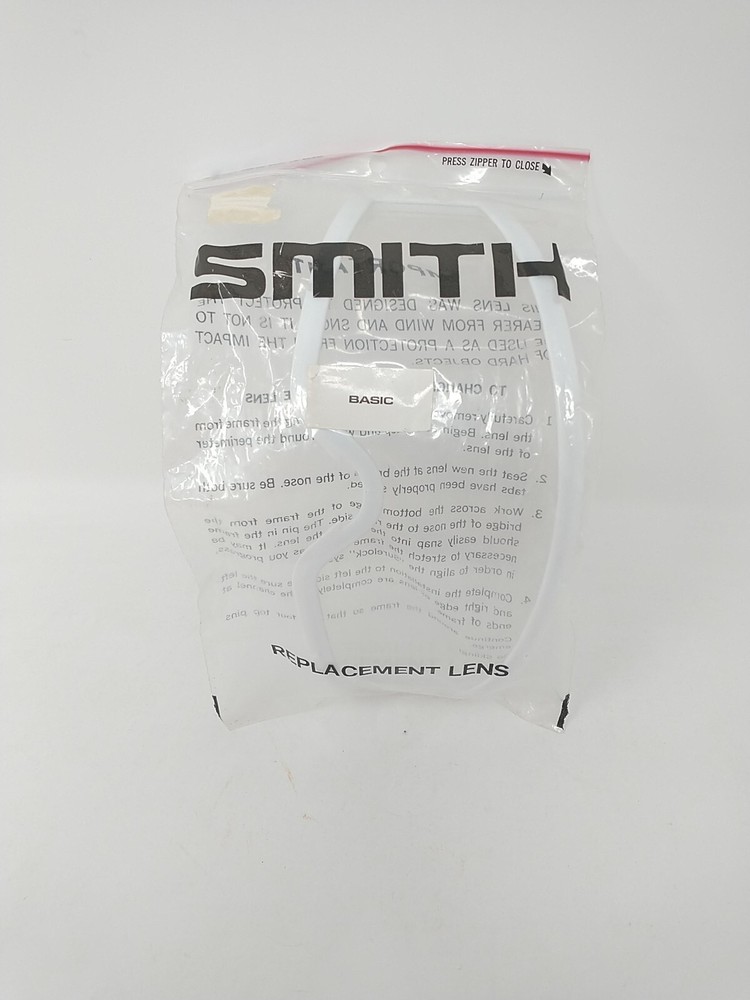 Vintage Smith Goggle Replacement Lens White Rim Clear Lens