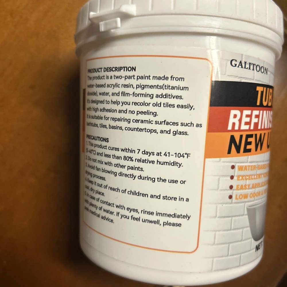 tub and tile refinishing kit 1A