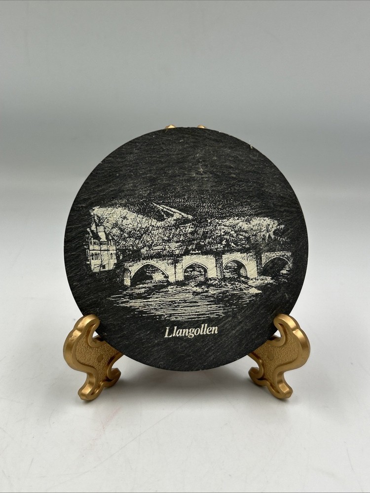 Vintage Llangollen Coaster On Stand
