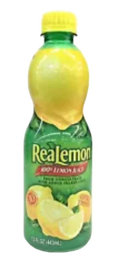 Realemon 100 % Lemon Juice from Concentrate 15 oz Real Lemon