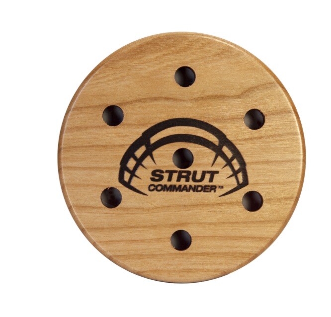 Strut Commander Ole Scratch Cherry Crystal Turkey Pot Call Hickory Striker