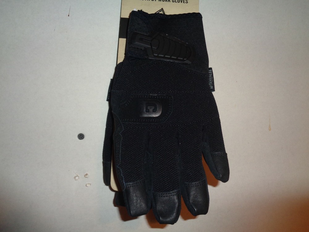 DULUTH DT WORK GLOVES LEATHER NEW BLACK