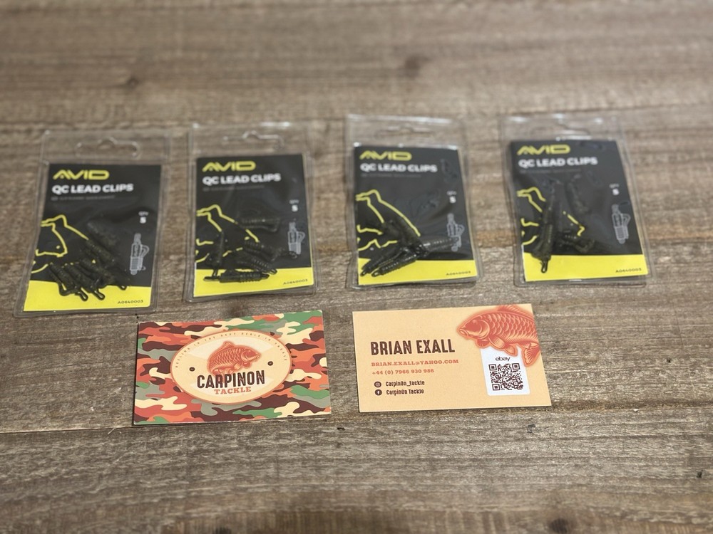 Avid Carp Outline QC Lead Clips - 4 Pack Bundle