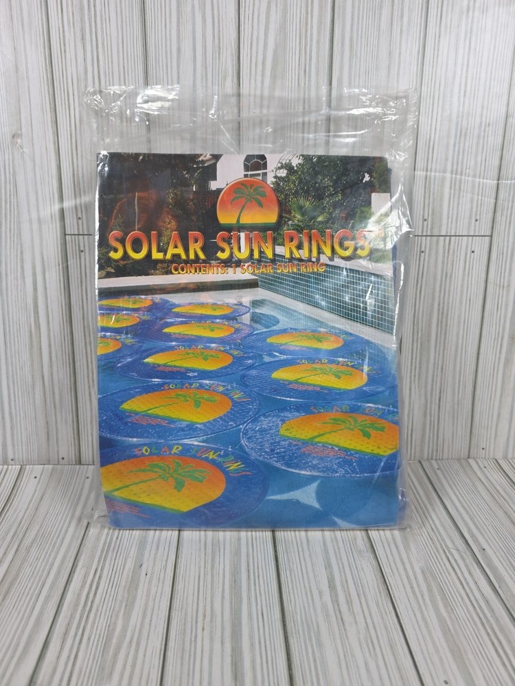 Vinyage Solar Sun Rings UV Swimming Pool Spa Heater Circular Solar Cover Blue