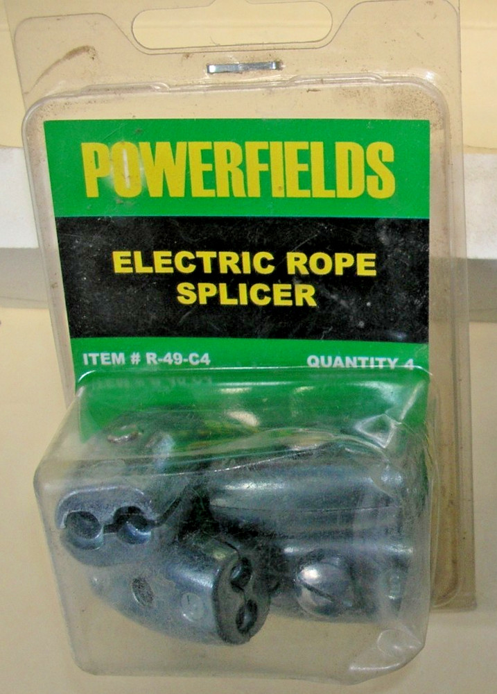 Powerfields Electric Rope Splicer Clamps 4pkg R49