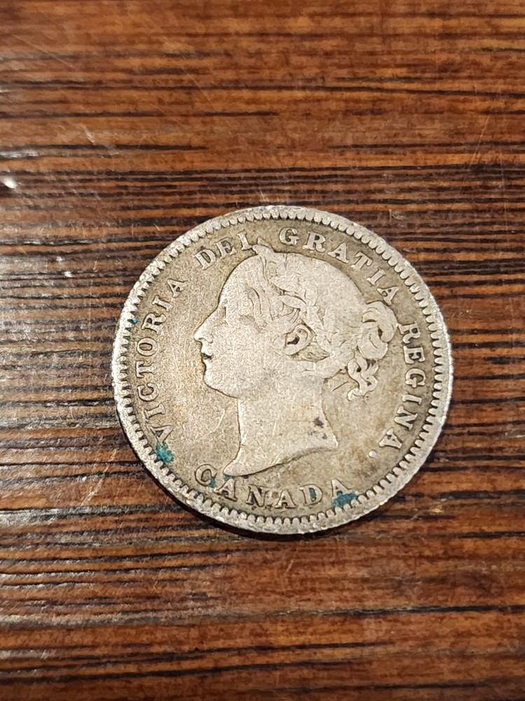 1881H Canada 10 Cents Silver Coin