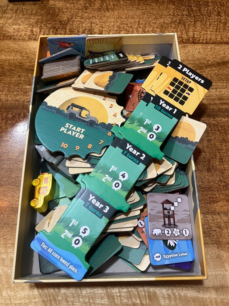 Habitats Board Game Insert with Removable Trays